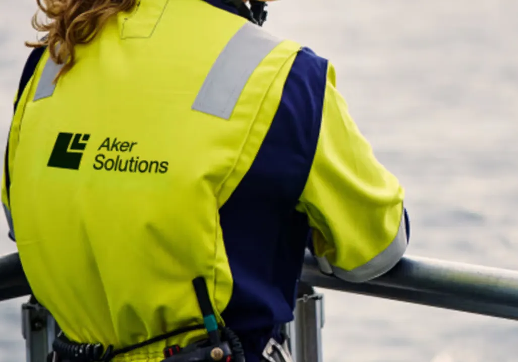 Aker Solutions worker offshore