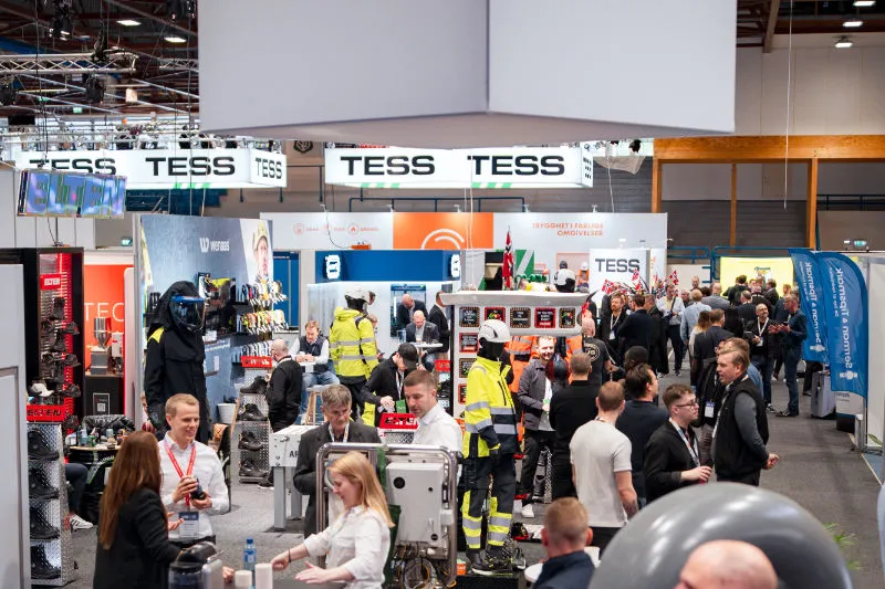 The exhibition hall at Sotra Arena